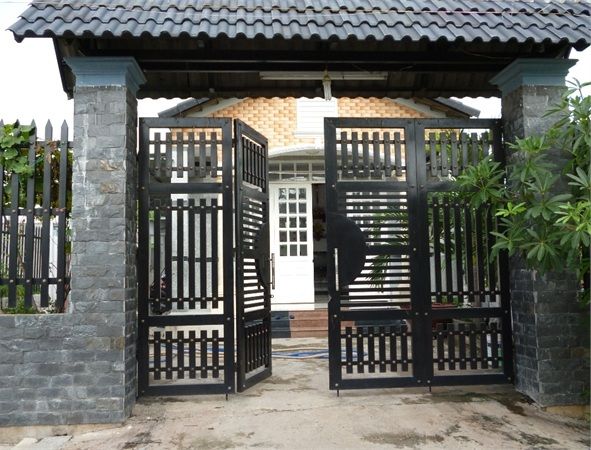 Cổng tự động 4 cánh thông minh