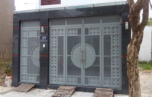 Cổng tự động 4 cánh tiện ích