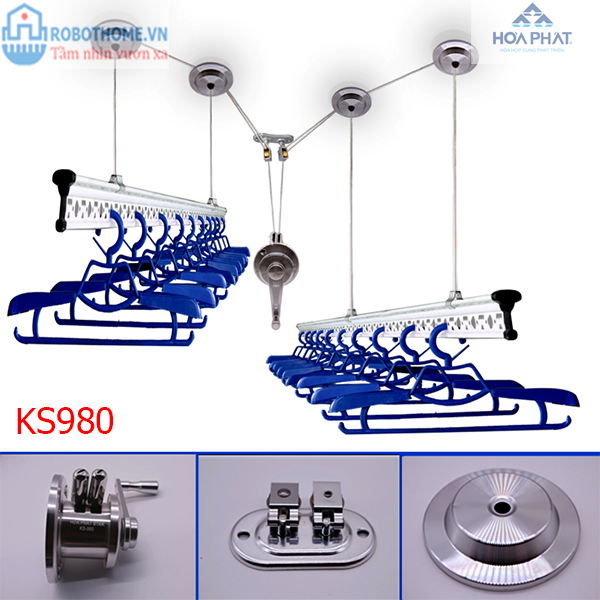 giàn phơi dây kéo bền đẹp thông minh