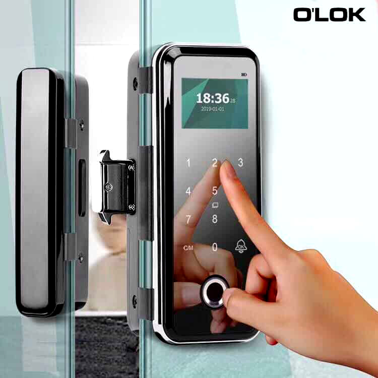 khoá vân tay cửa kính cường lực