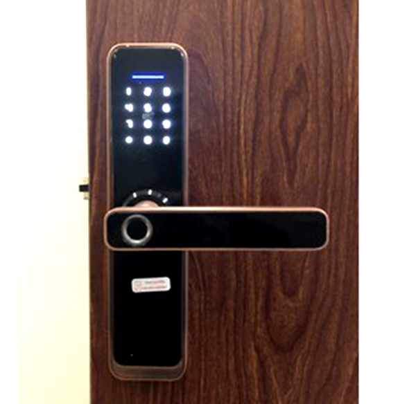 khoá vân tay cửa gỗ