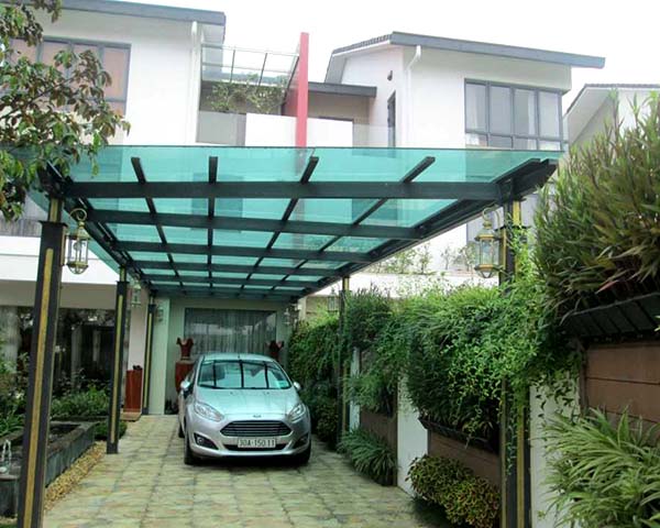 mái che kính cường lực