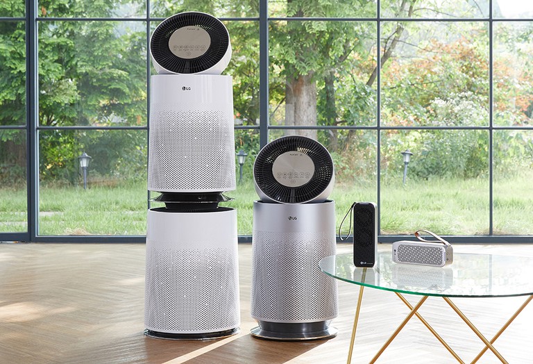 máy lọc không khí 2 tầng