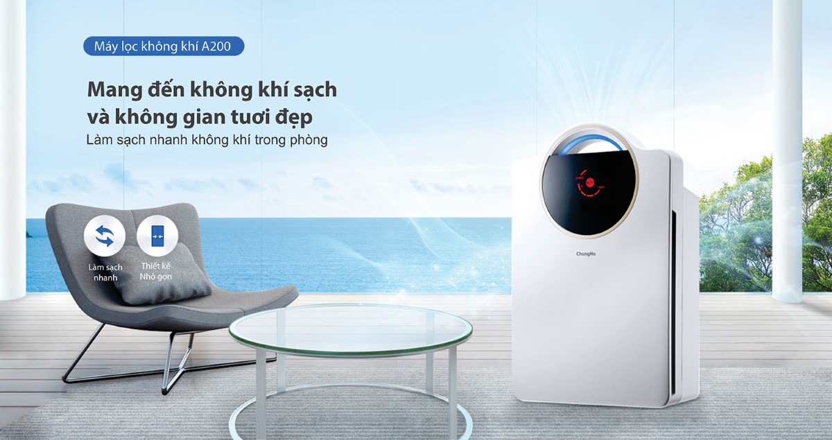 máy lọc không khí lọc bụi bẩn