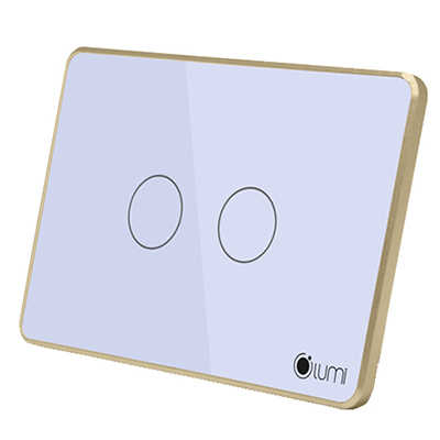 Công tắc điều khiển từ xa Lumi viền nhôm
