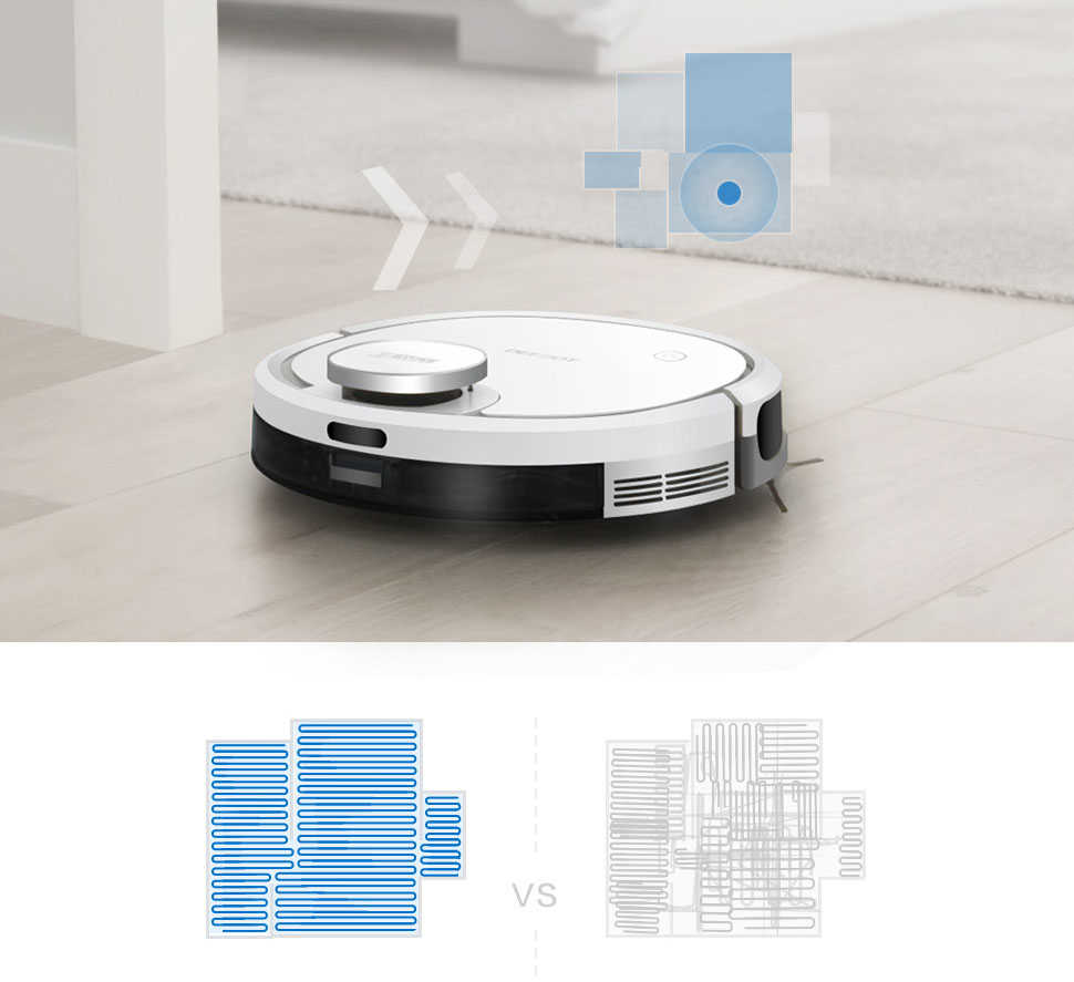 Tính năng lập bản đồ ngôi nhà Ecovacs deebot DN33 (ozmo 900)