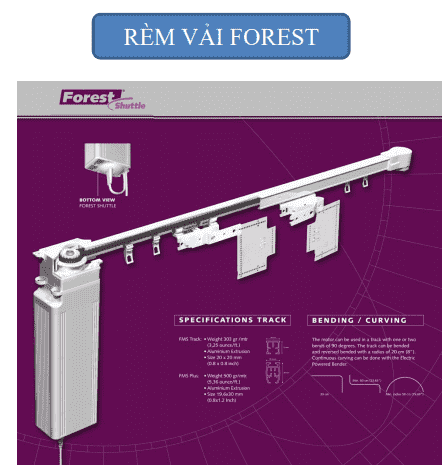 Động cơ rèm vải Forest Shuttle