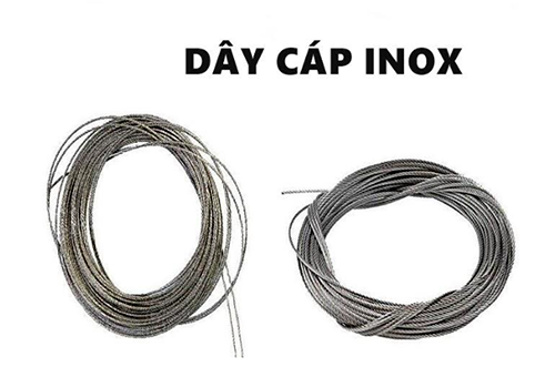 Dây cáp inox có độ bền cao, khả năng chịu tải lớn