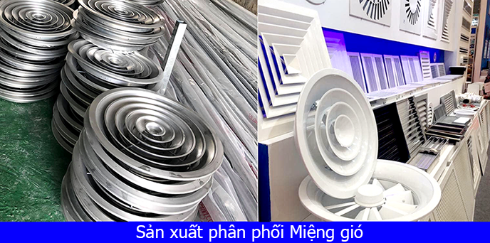 sản xuất phân phối miệng gió