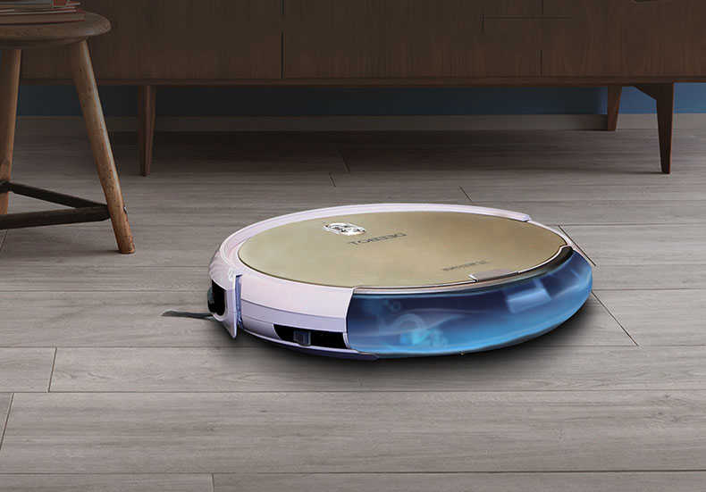 Ecovacs Cobos DG805 chui vào mọi gầm bàn tủ
