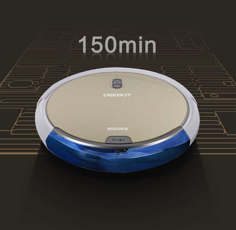 Thời gian hoạt động của Ecovacs Cobos DG805 tới 150m