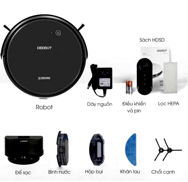 cấu tạo robot hút bụi ecovacs