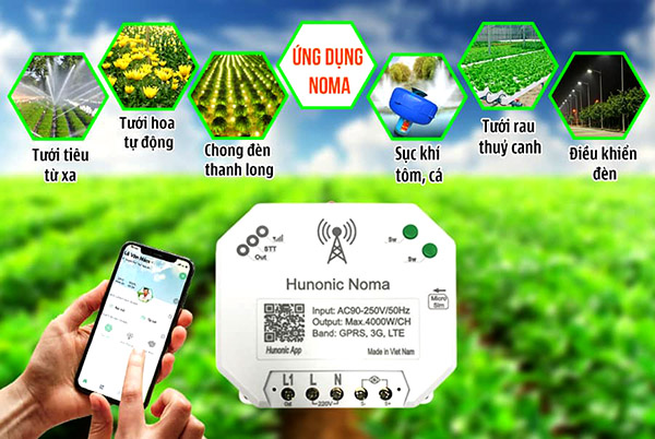 ứng dụng công tắc thông minh trong nông nghiệp