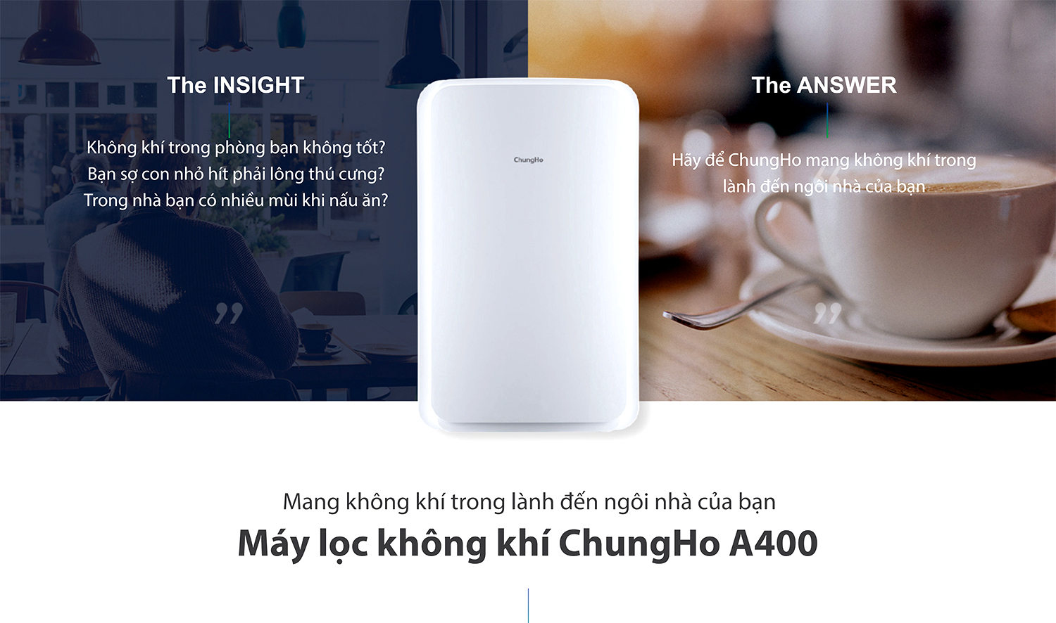 giá Máy lọc không khí ChungHo Iguassu A400