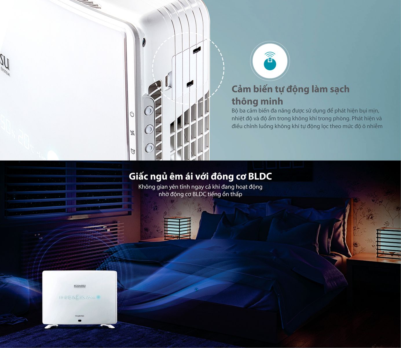 Máy lọc không khí ChungHo Whirls Silent HEPA tốt cho sức khỏe